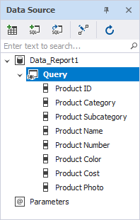 Query is displayed under Data Source