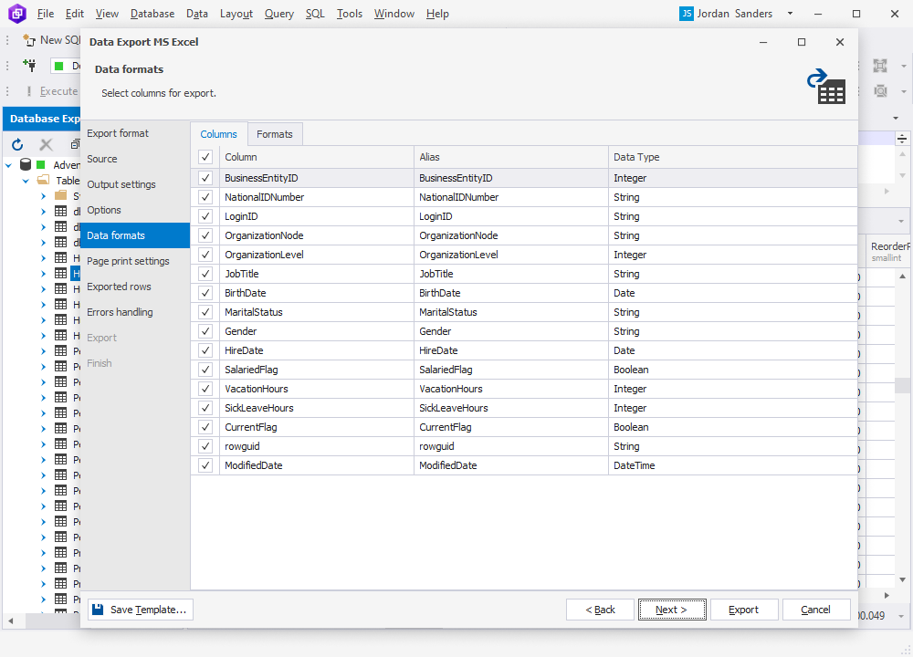 Data formats