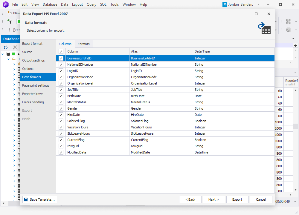 Data formats