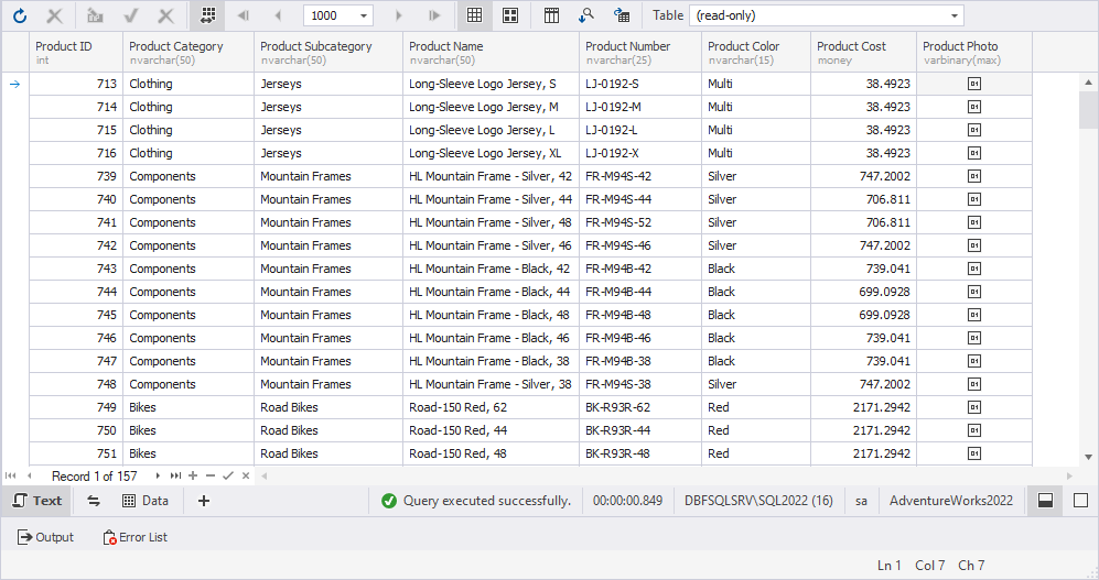 Select a data report type