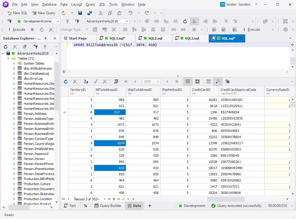 Generate Script As - WHERE IN