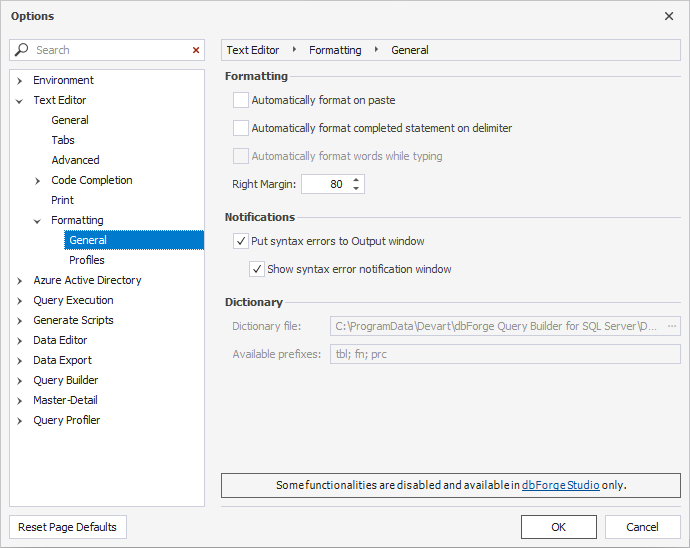 formatting-options