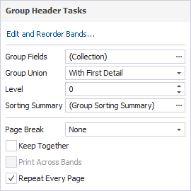 Repeat the Group Header on every page