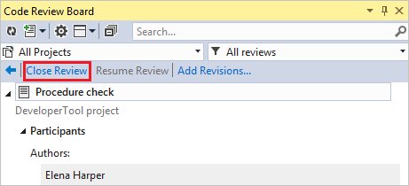 Author closes a review