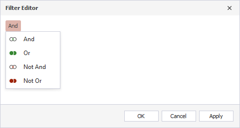 Change a logical operator
