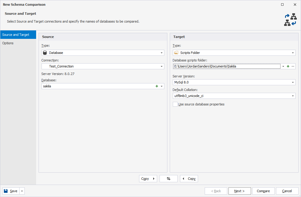 New Schema Comparison