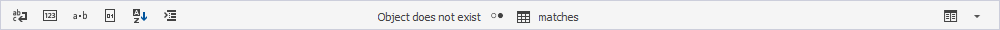 SQL differences view toolbar