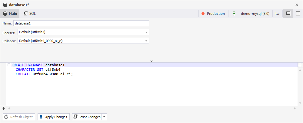 New database