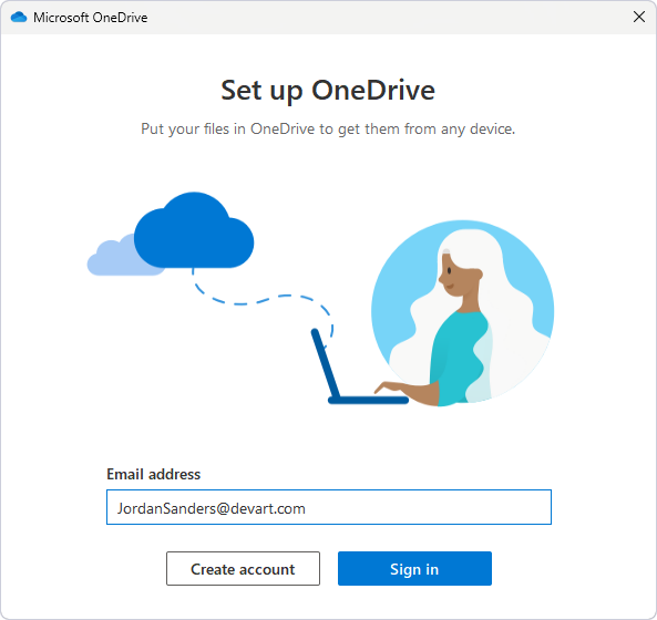 Enter the email