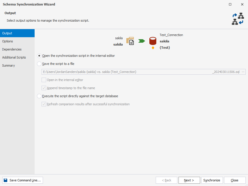 Scripts folder as Source