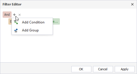 Add a condition or a group