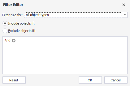 Filter Editor Rule