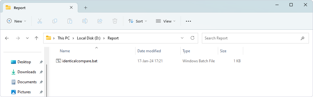 The report was deleted