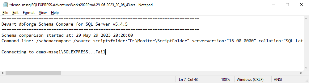 Log file
