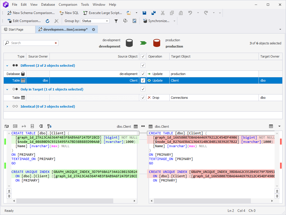 Creating indexes