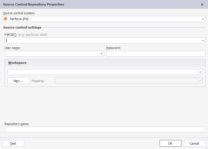 Add Perforce Repository