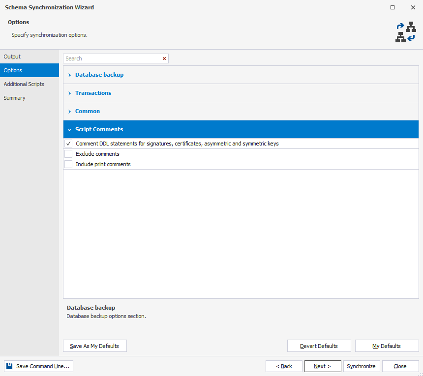 backup and sync settings limititing