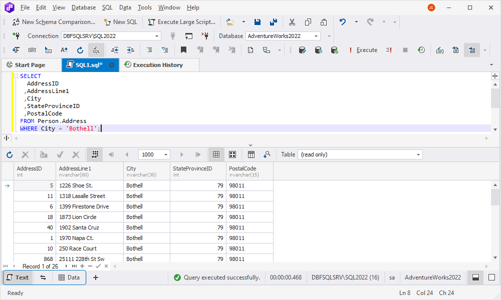 SQL Document overview