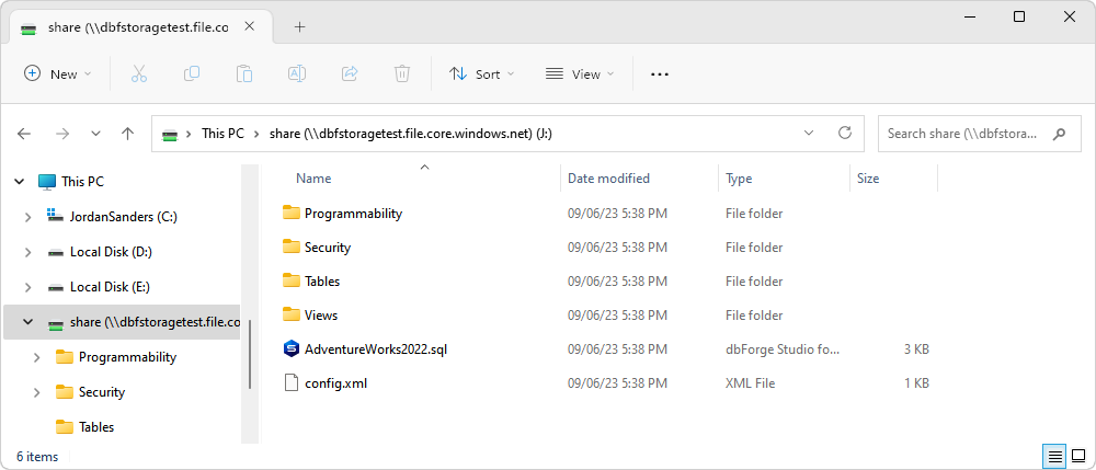 AdventureWorks2019_SF database scripts folder to be moved to Azure
