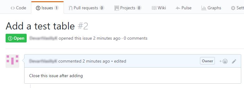 GitHub issue