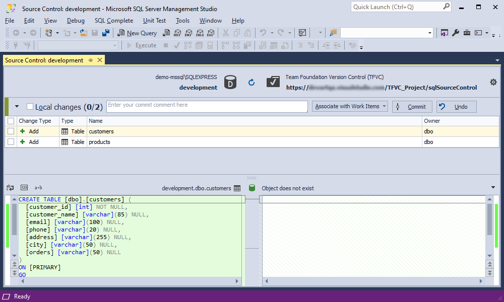 Database successfully linked