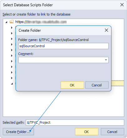 Create Folder window