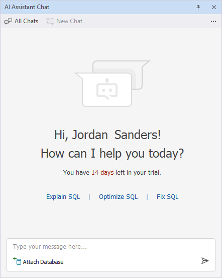 Remaining days in a trial version