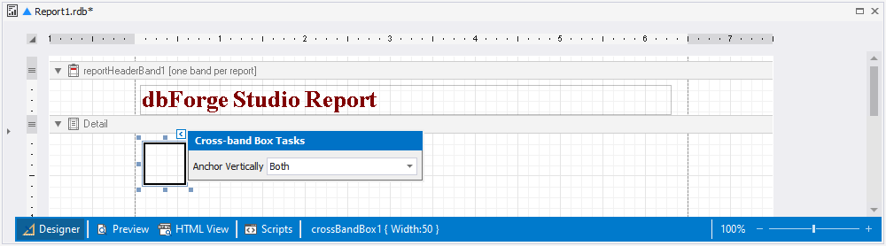 Cross-band Box