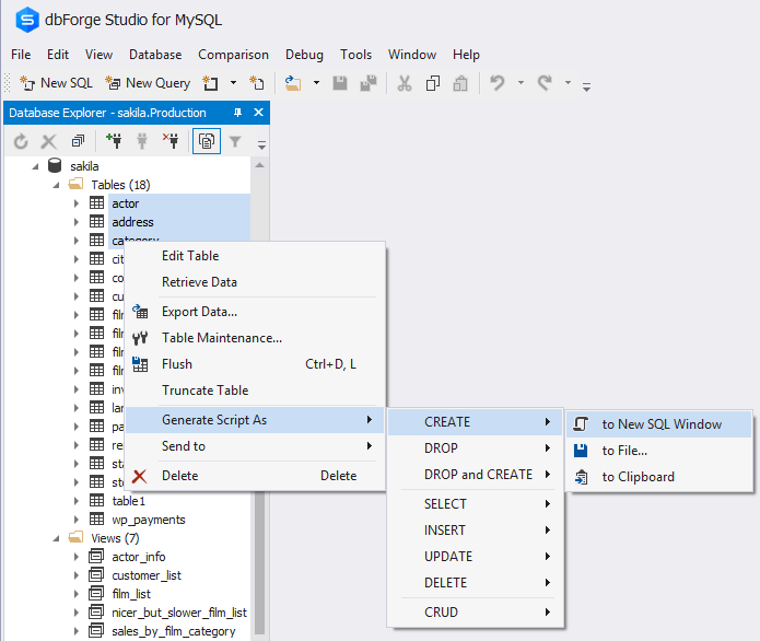 Hør efter Diplomat Genre Generating DDL Statements for Database Objects