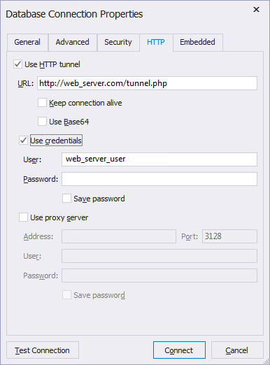 Setting Up HTTP tunneling