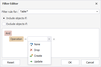 Add a new condition filter