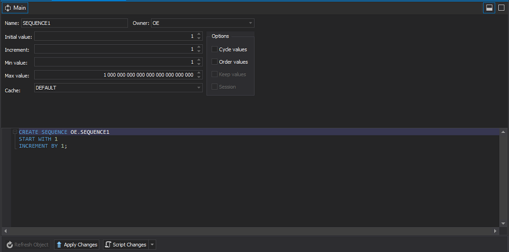 Managing Sequences In Oracle