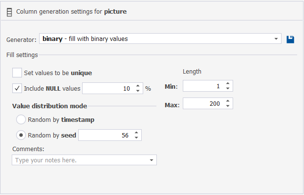 Binary generator