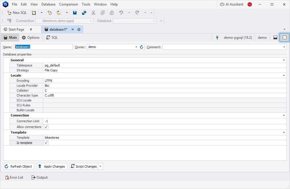 Database Editor
