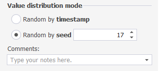 Value distribution mode options for datetime datatype