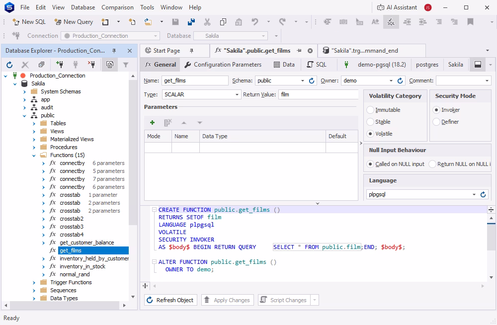Function editor