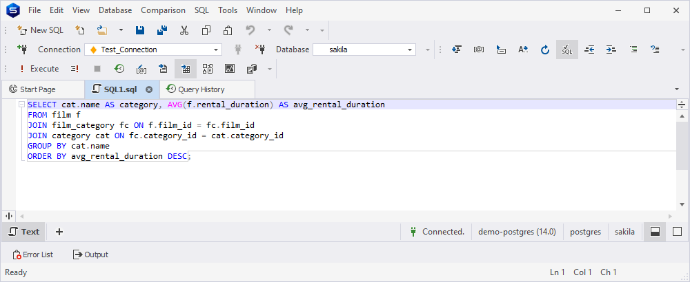 Edit a Query
