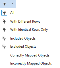 Filter menu