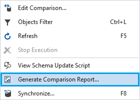 Generate Comparison Report