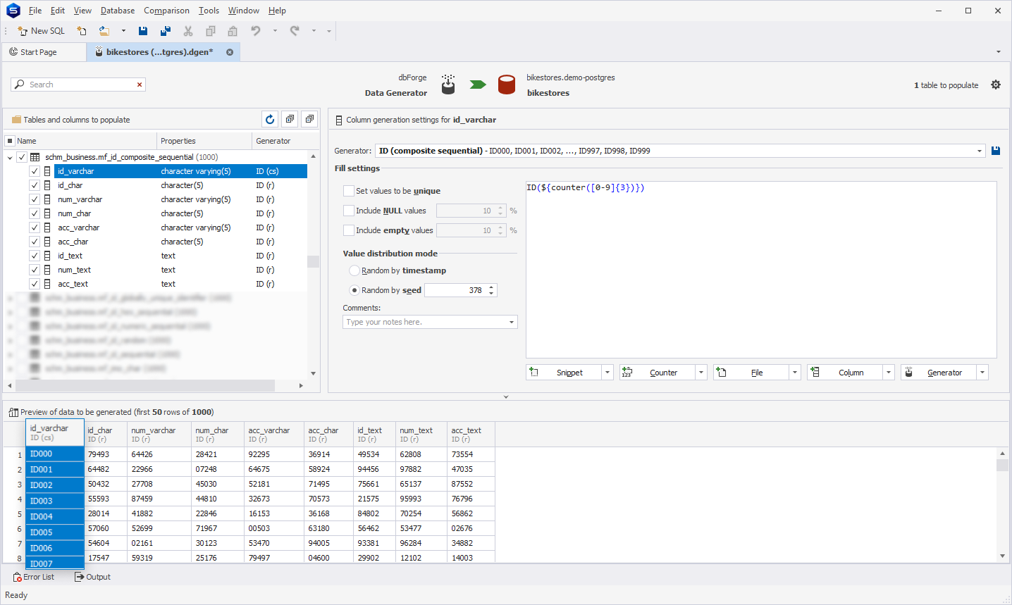 ID (composite sequential) generator