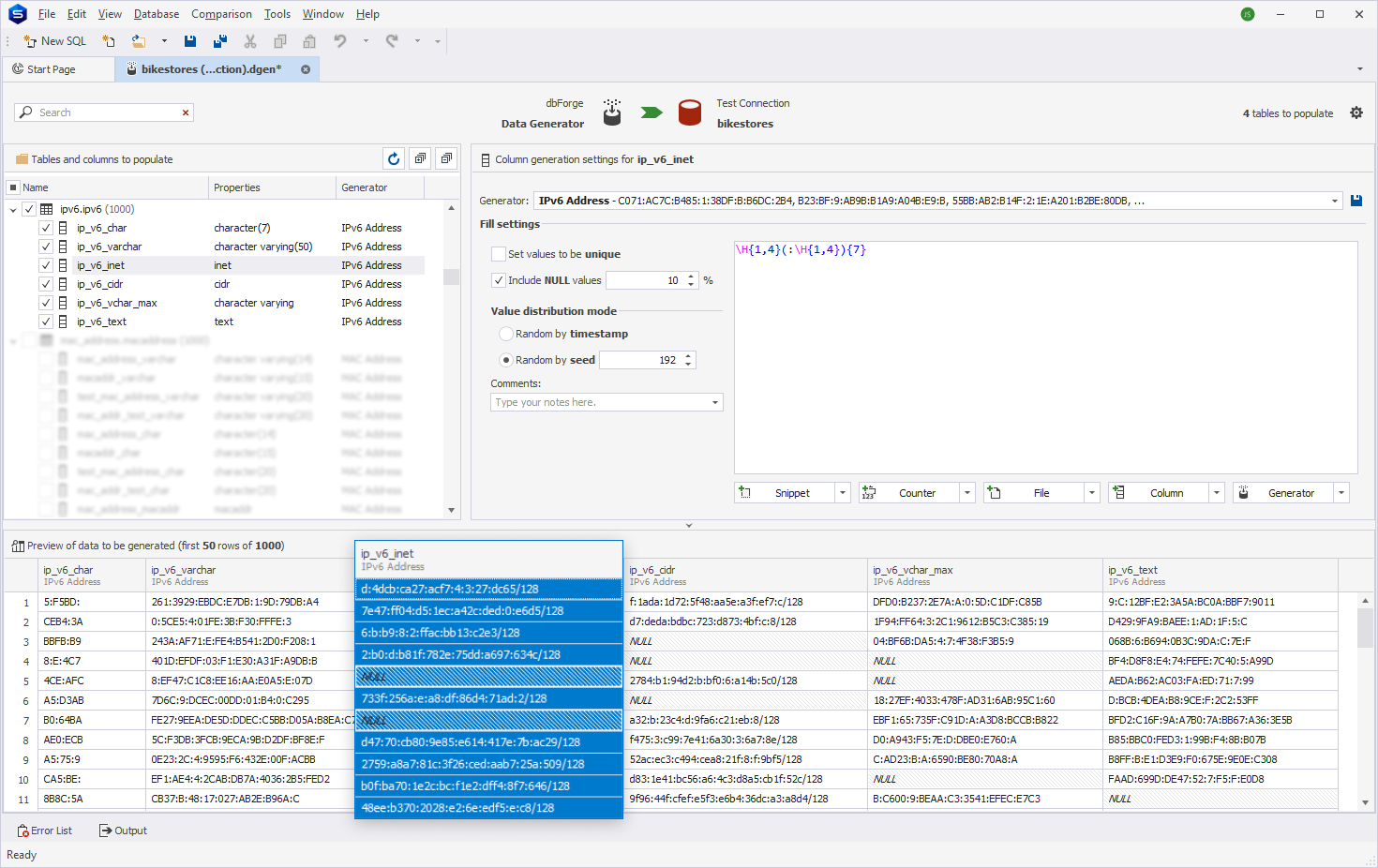 IPv6 Address generator