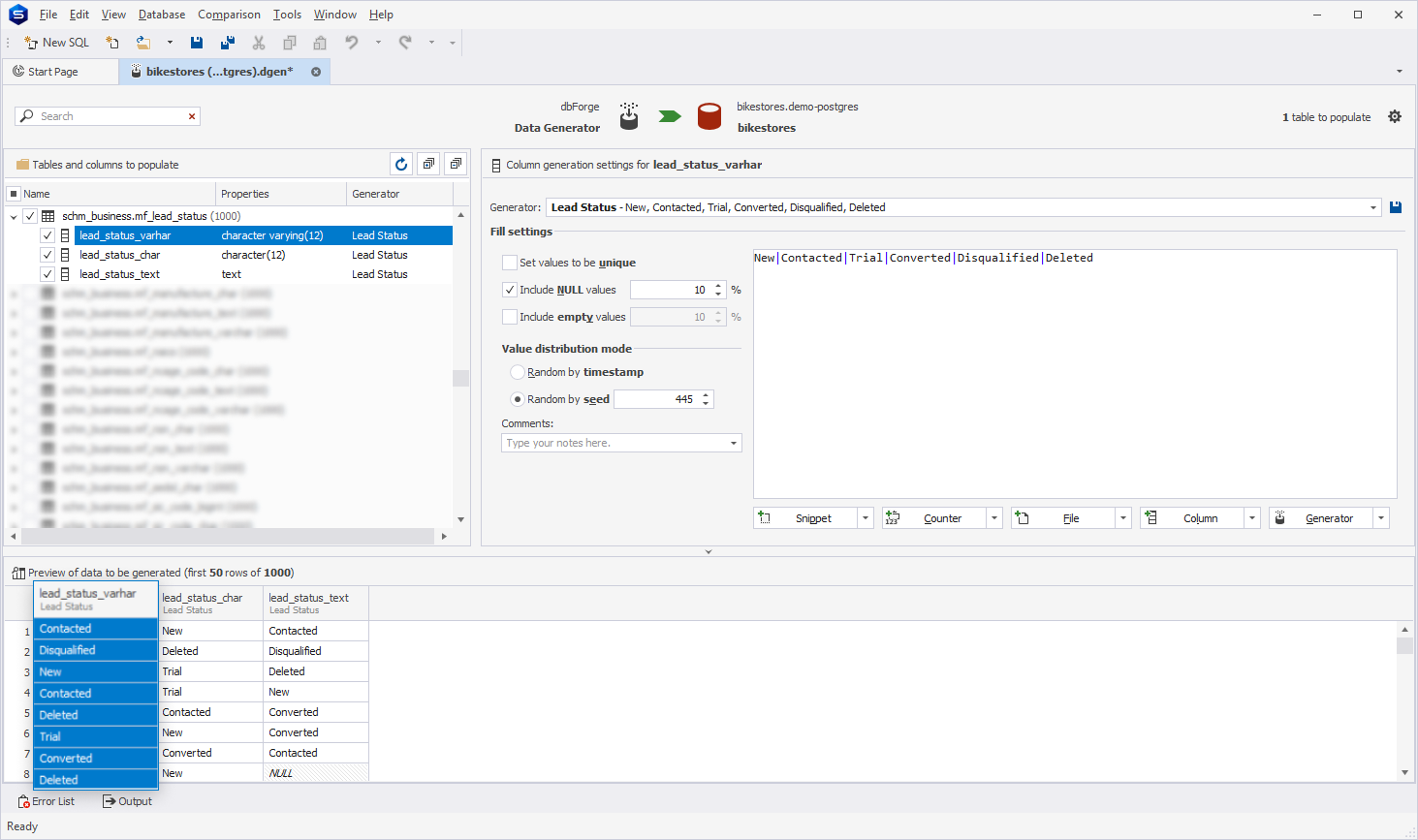 Lead Status generator