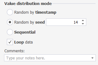 Value distribution mode options for datetime datatype