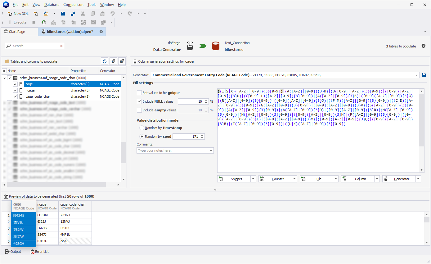 Commercial and Government Entity Code (NCAGE Code) generator