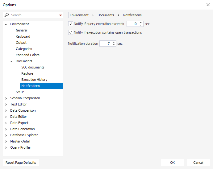 Configuring Notifications