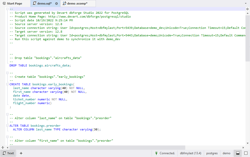 Synchronize PostgreSQL databases - Synchronization Script