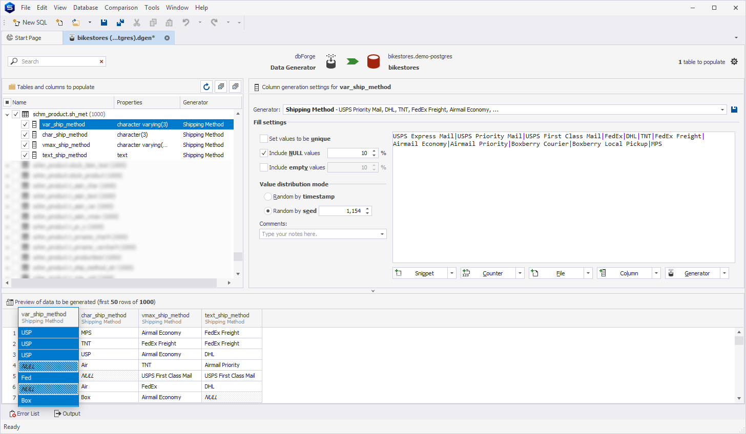Shipping Method generator