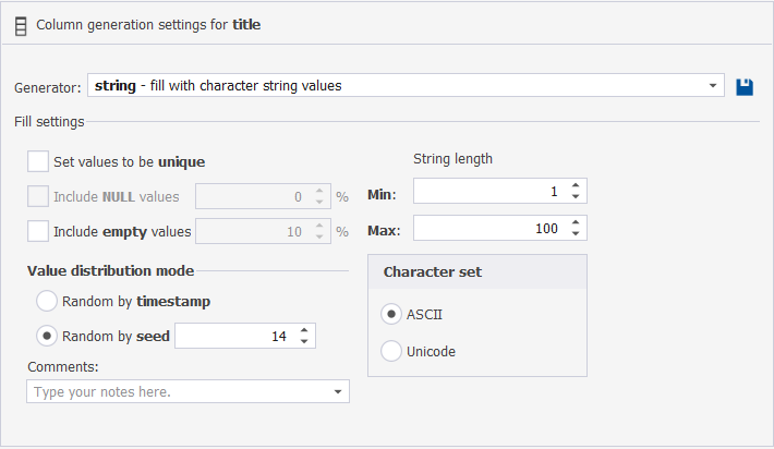 String generator