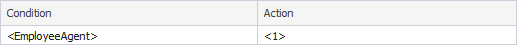 Use one element in the Action column