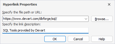 Add a hyperlink to the note